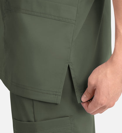 Matrix Mens 5502 Men’s 3 Pocket V-Neck Top Olive