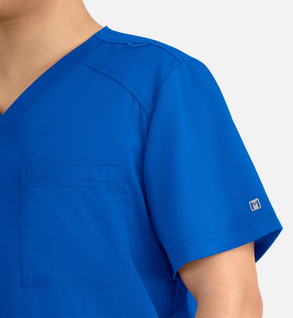 Matrix Mens 5502 Men’s 3 Pocket V-Neck Top Royal Blue