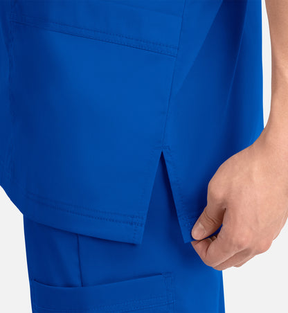 Matrix Mens 5502 Men’s 3 Pocket V-Neck Top Royal Blue