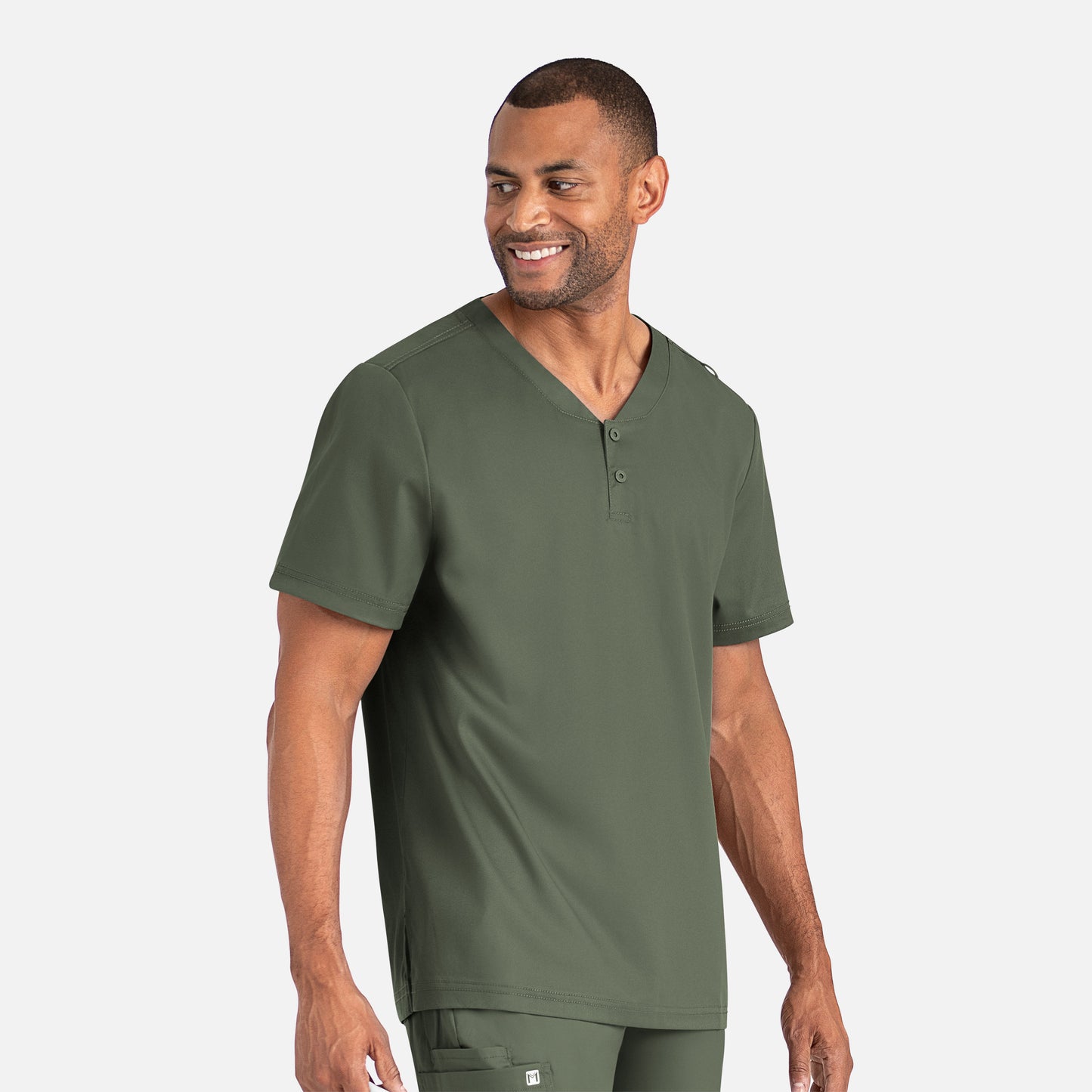 Matrix Men's 5503 Men's Tuckable Henley Scrub Top