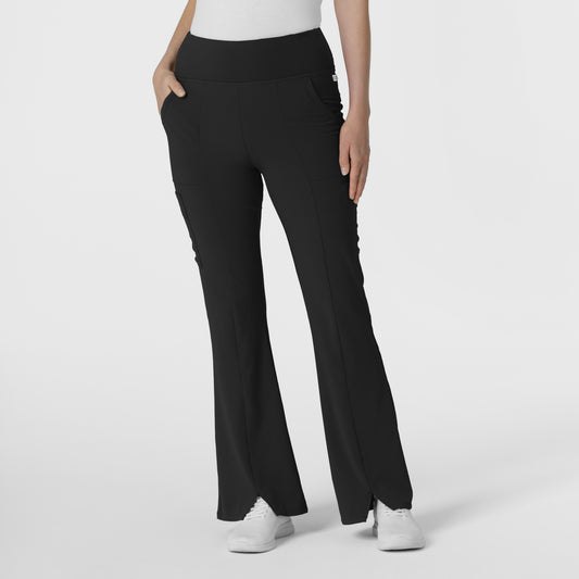 RENEW 5534 Cargo Flare Scrub Pants Black Model Image Front | Wink