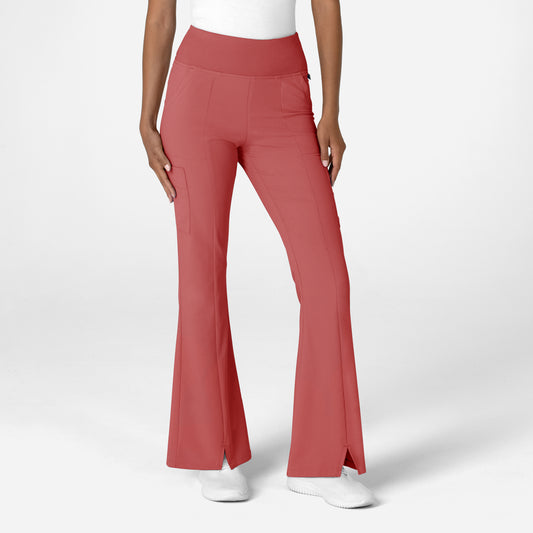 RENEW 5534 Cargo Flare Scrub Pants Mineral Red Model Image Front | Wink