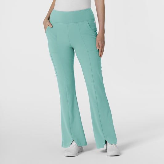 RENEW 5534 Cargo Flare Scrub Pants Turquoise Model Image Front | Wink