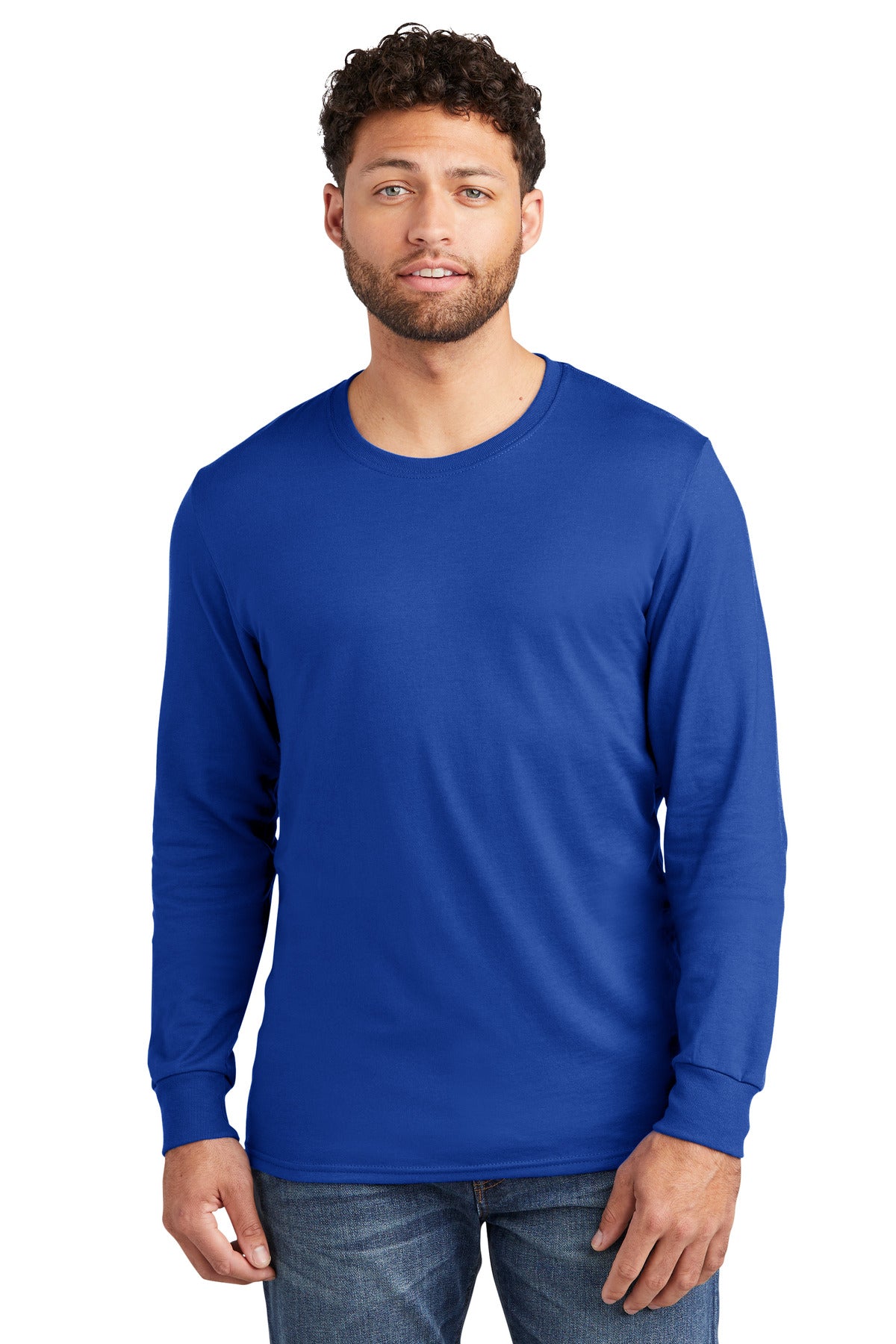 Jerzees Premium Blend Ring Spun Long Sleeve T-Shirt 560LS Royal