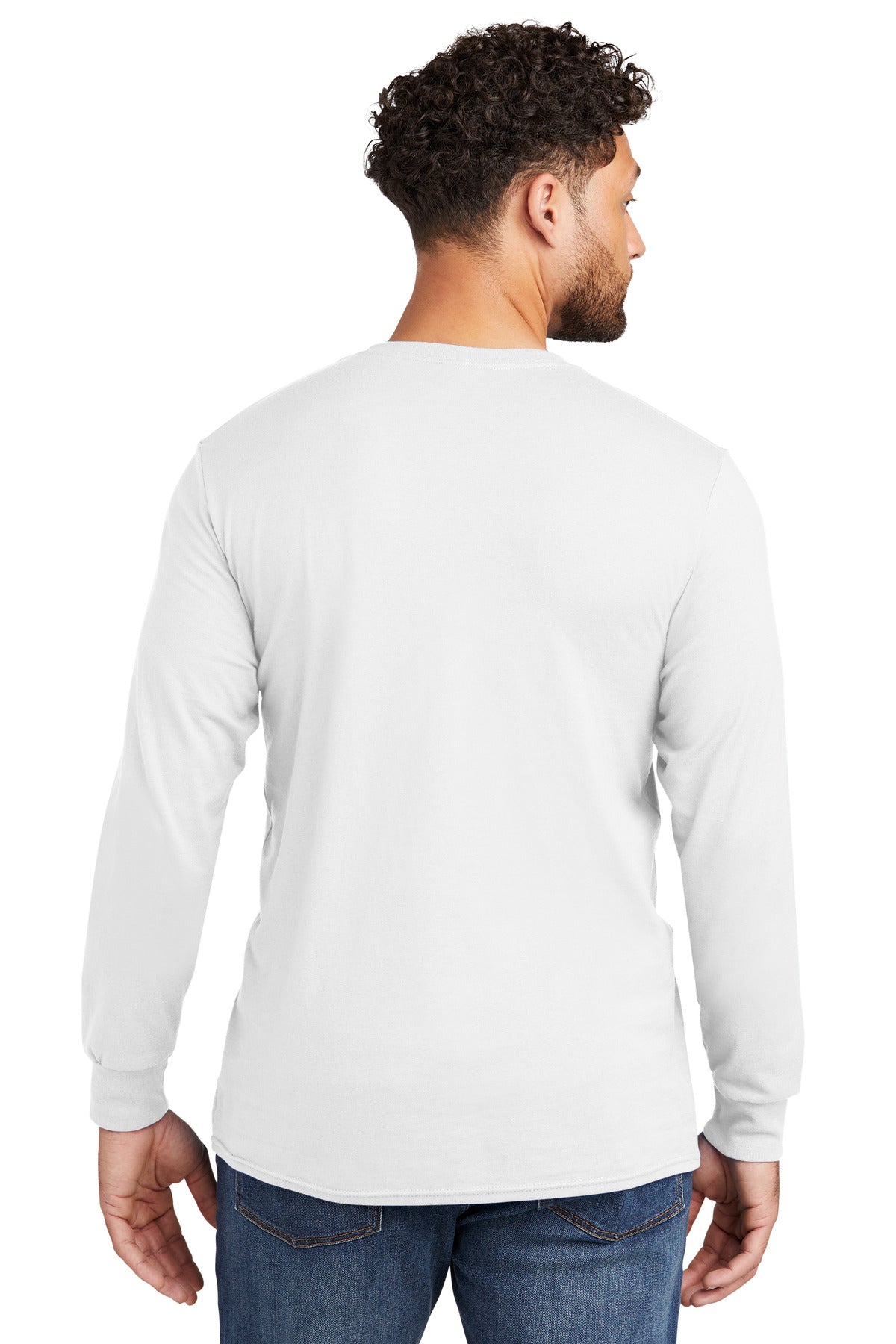 Jerzees Premium Blend Ring Spun Long Sleeve T-Shirt 560LS White