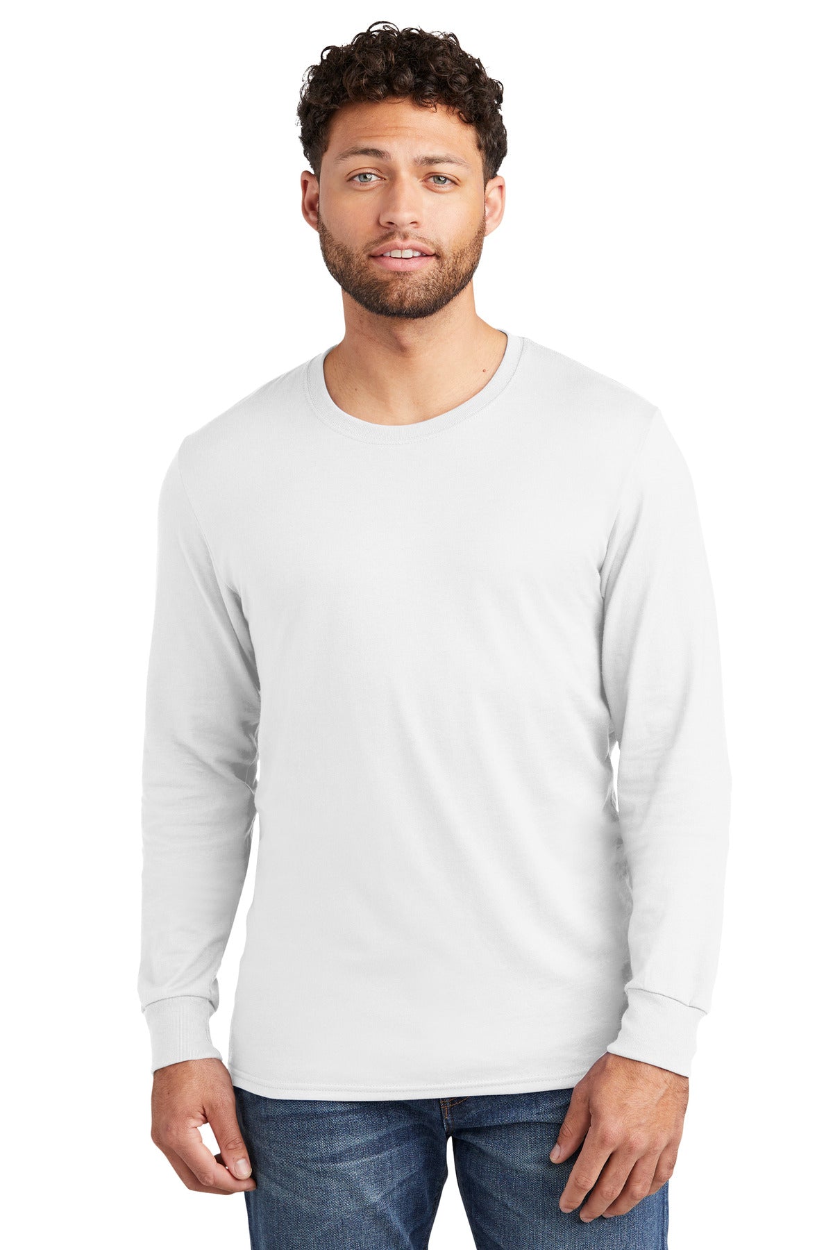 Jerzees Premium Blend Ring Spun Long Sleeve T-Shirt 560LS White