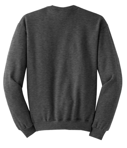 Jerzees NuBlend Crewneck Sweatshirt.  562M Black Heather