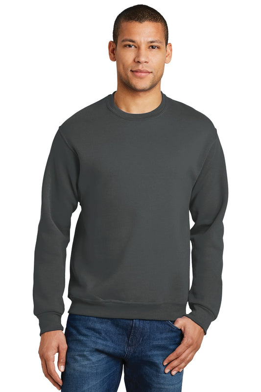 Jerzees NuBlend Crewneck Sweatshirt.  562M Charcoal Grey