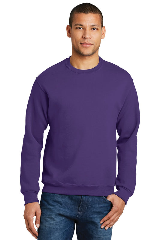 Jerzees NuBlend Crewneck Sweatshirt.  562M Deep Purple