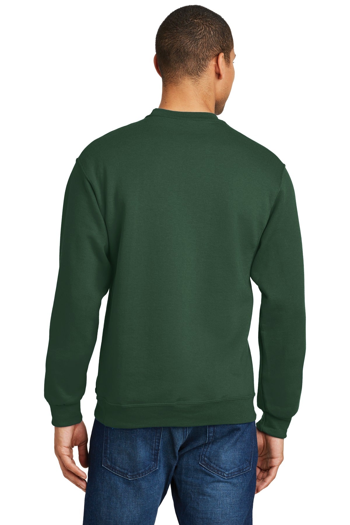 Jerzees NuBlend Crewneck Sweatshirt.  562M Forest Green