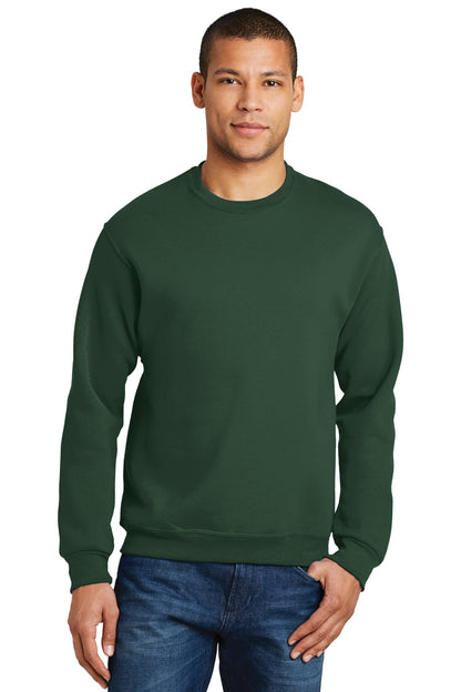 Jerzees NuBlend Crewneck Sweatshirt.  562M Forest Green