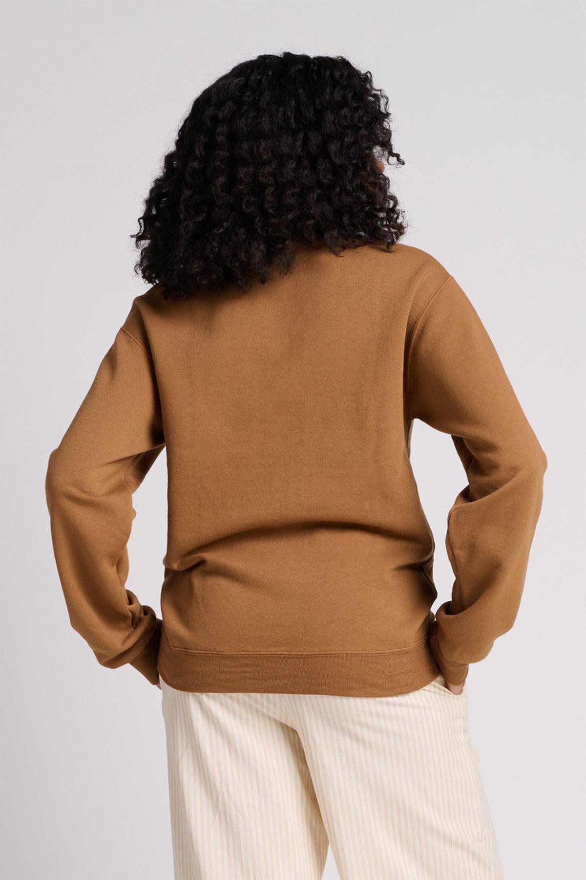 Jerzees NuBlend Crewneck Sweatshirt.  562M Golden Pecan