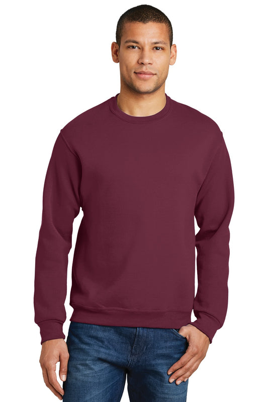 Jerzees NuBlend Crewneck Sweatshirt.  562M Maroon