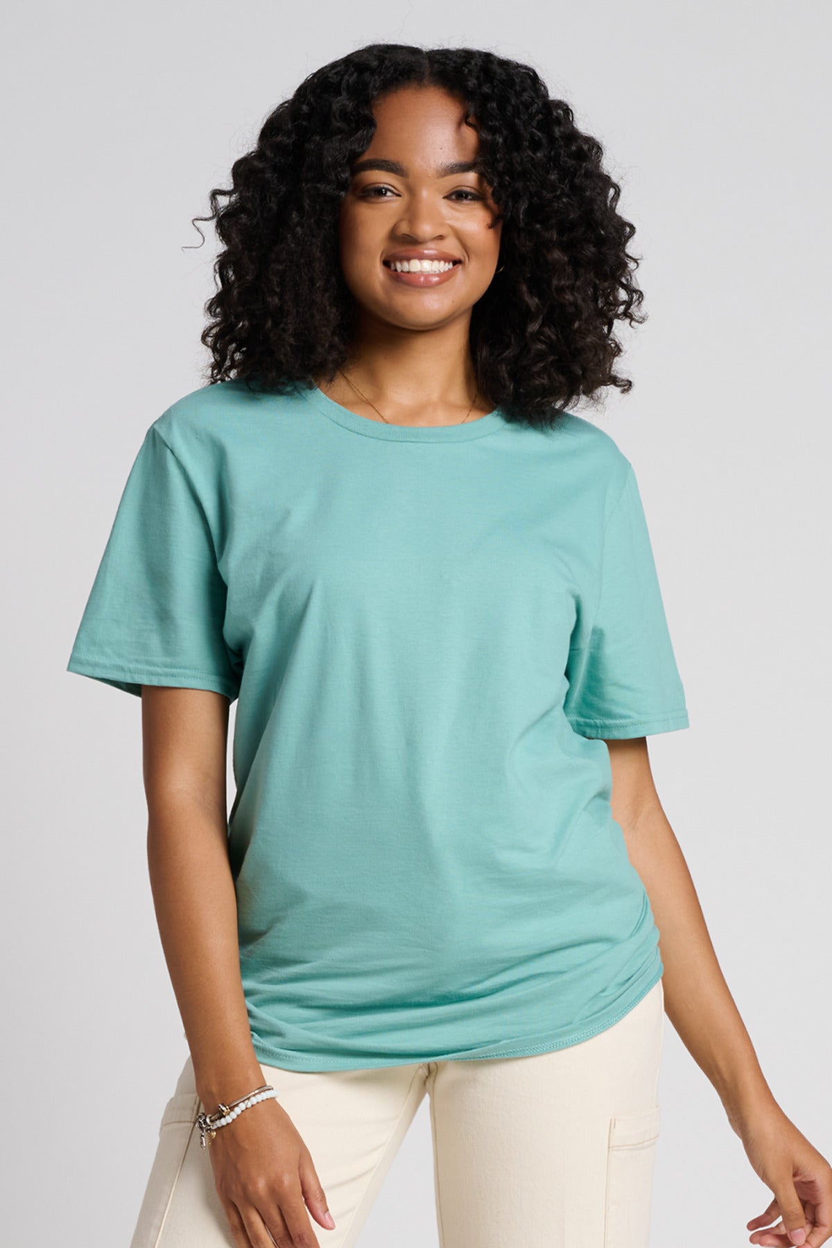 Jerzees Unisex Premium Combed Ring Spun Cotton Tee 570M Sage