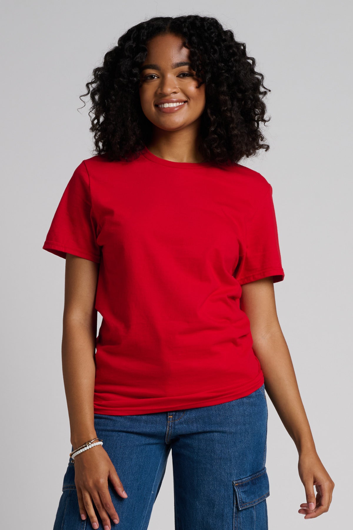 Jerzees Unisex Premium Combed Ring Spun Cotton Tee 570M True Red