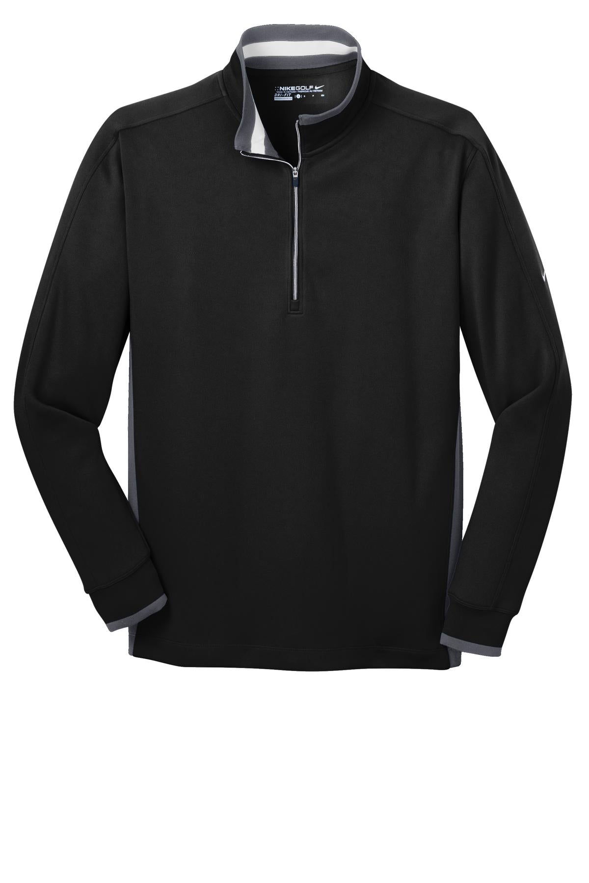 Nike Dri-FIT 1/2-Zip Cover-Up 578673 Black/ Dark Grey/ White