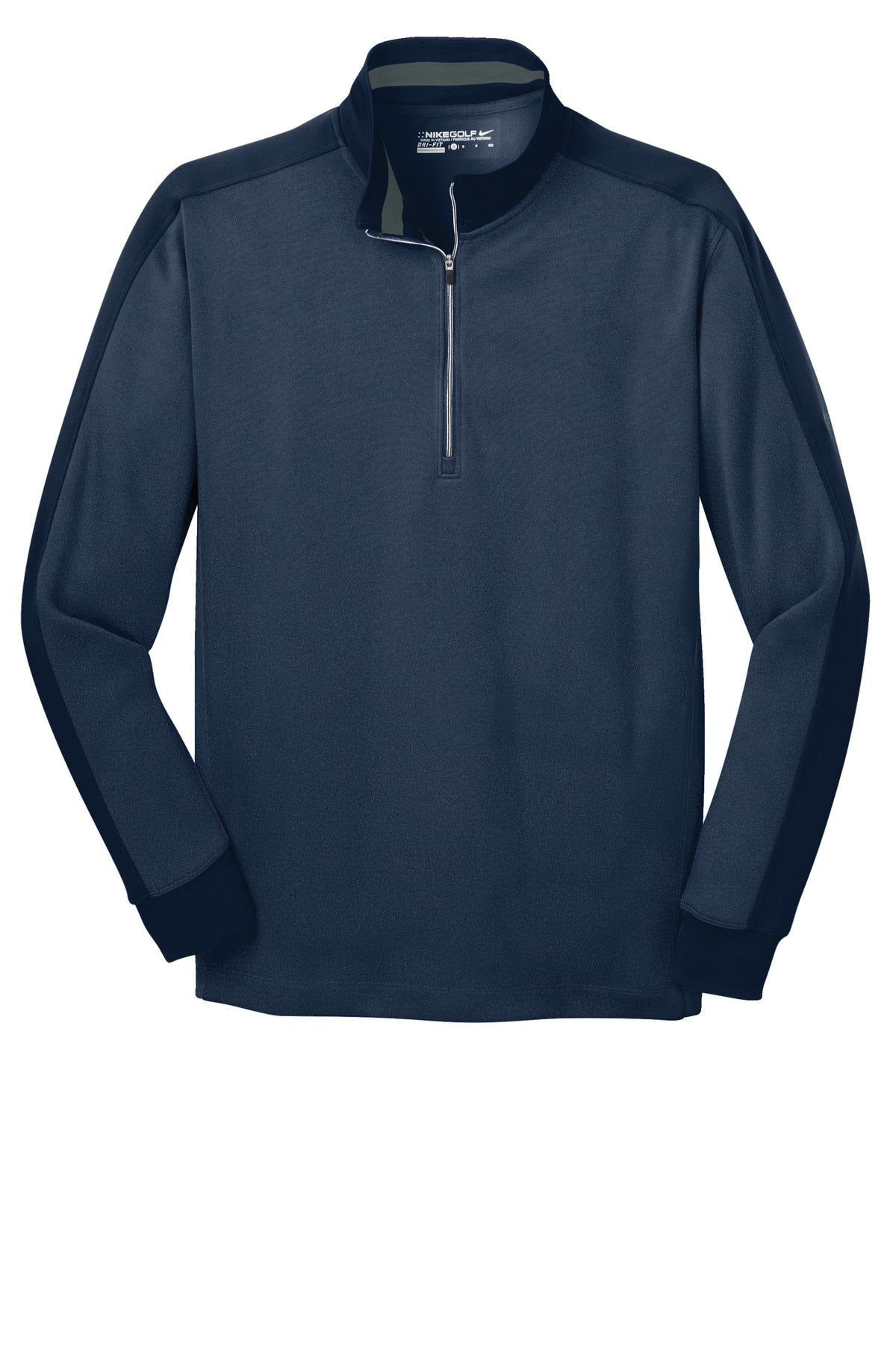Nike Dri-FIT 1/2-Zip Cover-Up. 578673 Midnight Navy Heather/ Midnight Navy