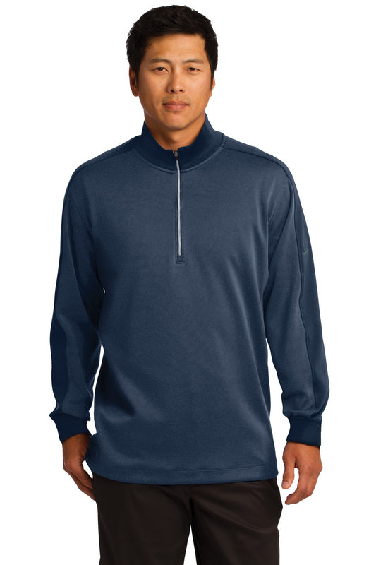Nike Dri-FIT 1/2-Zip Cover-Up. 578673 Midnight Navy Heather/ Midnight Navy