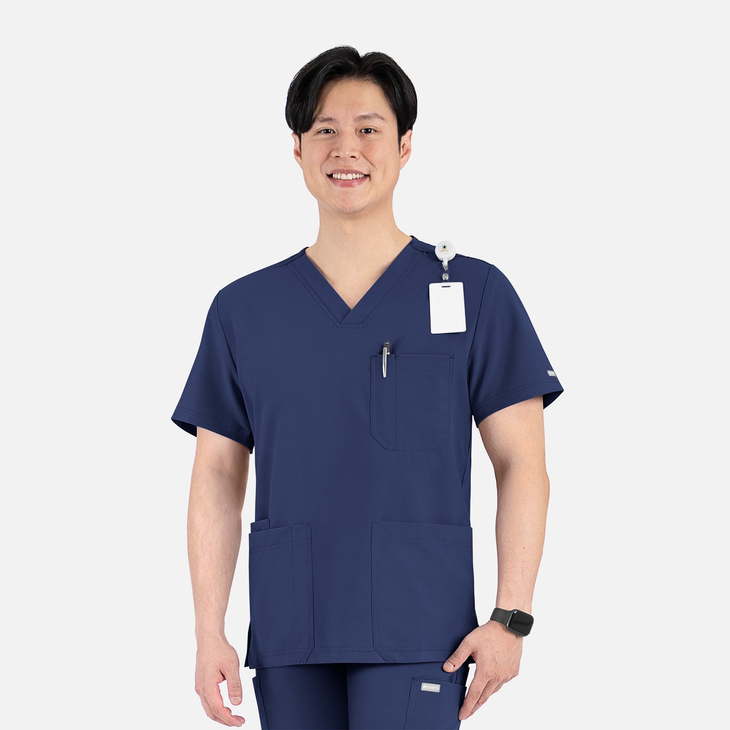 Momentum 5802 Men's 4 Pocket Banded V-Neck Scrub Top