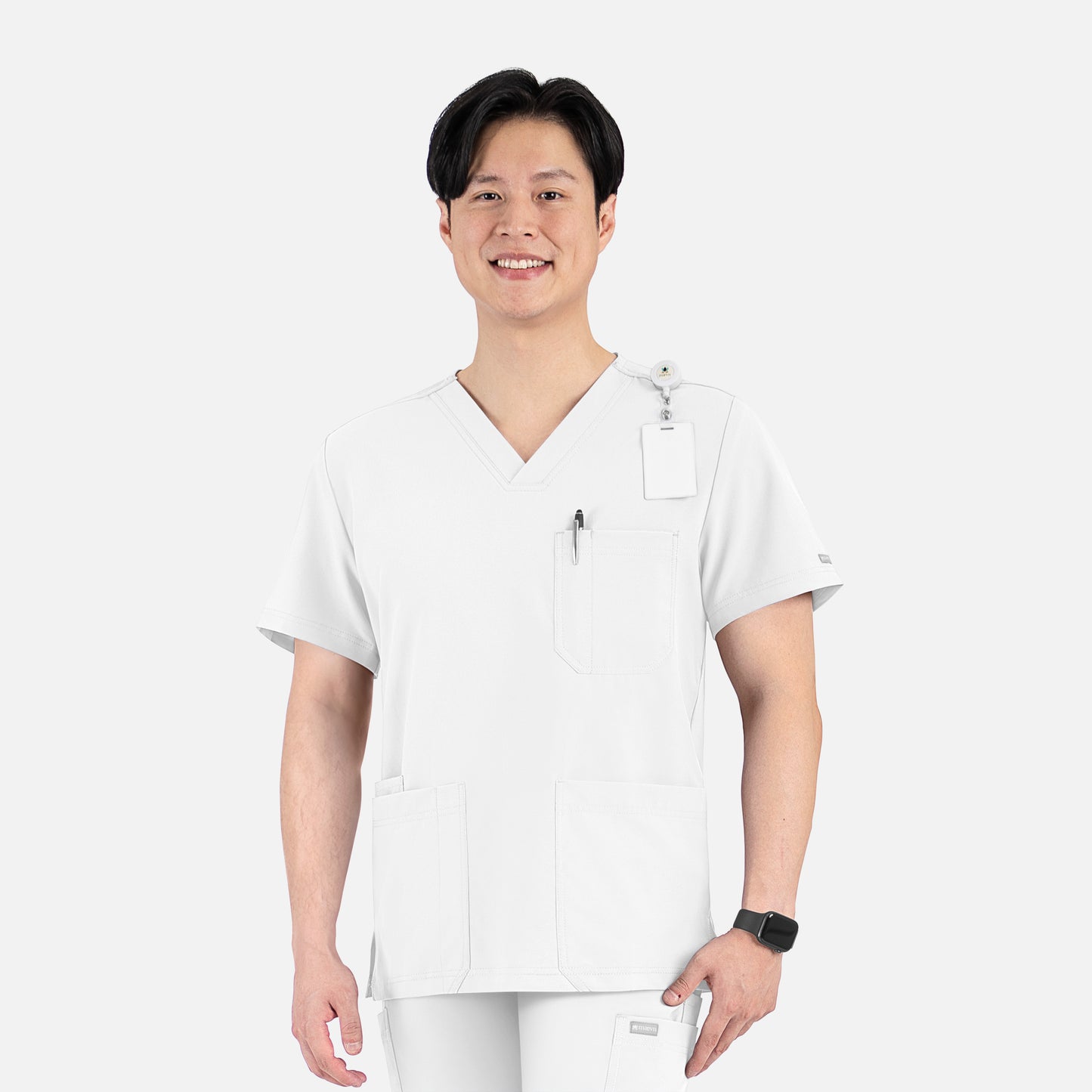 Momentum 5802 Men's 4 Pocket Banded V-Neck Scrub Top