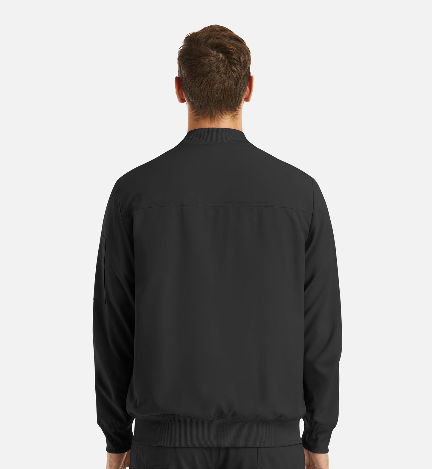 Cleveland Clinic Momentum 5861 Men's Full Zip Bomber Jacket Black