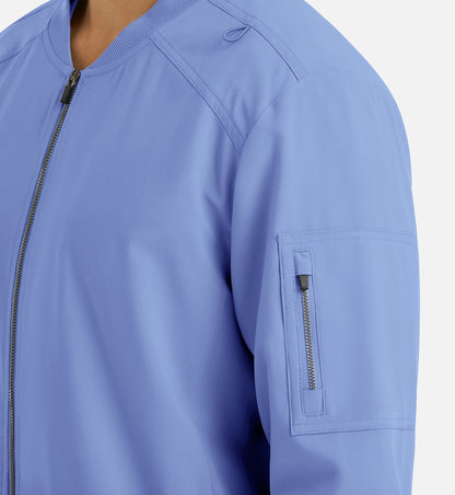 Cleveland Clinic Momentum 5861 Men's Full Zip Bomber Jacket Ceil Blue