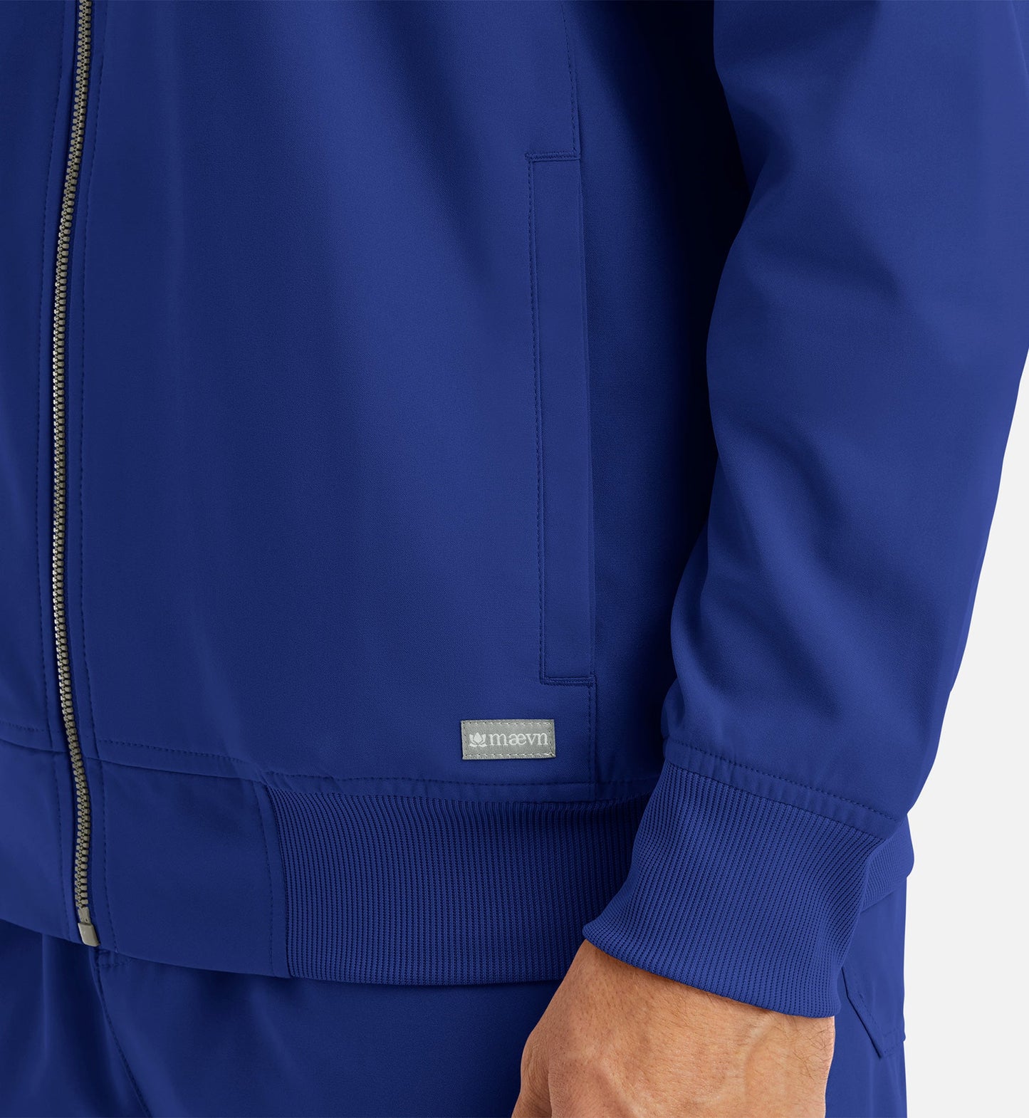 Cleveland Clinic Momentum 5861 Men's Full Zip Bomber Jacket Galaxy Blue