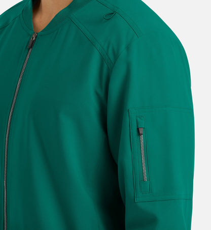 Cleveland Clinic Momentum 5861 Men's Full Zip Bomber Jacket Hunter