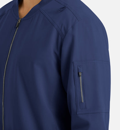 Cleveland Clinic Momentum 5861 Men's Full Zip Bomber Jacket Navy