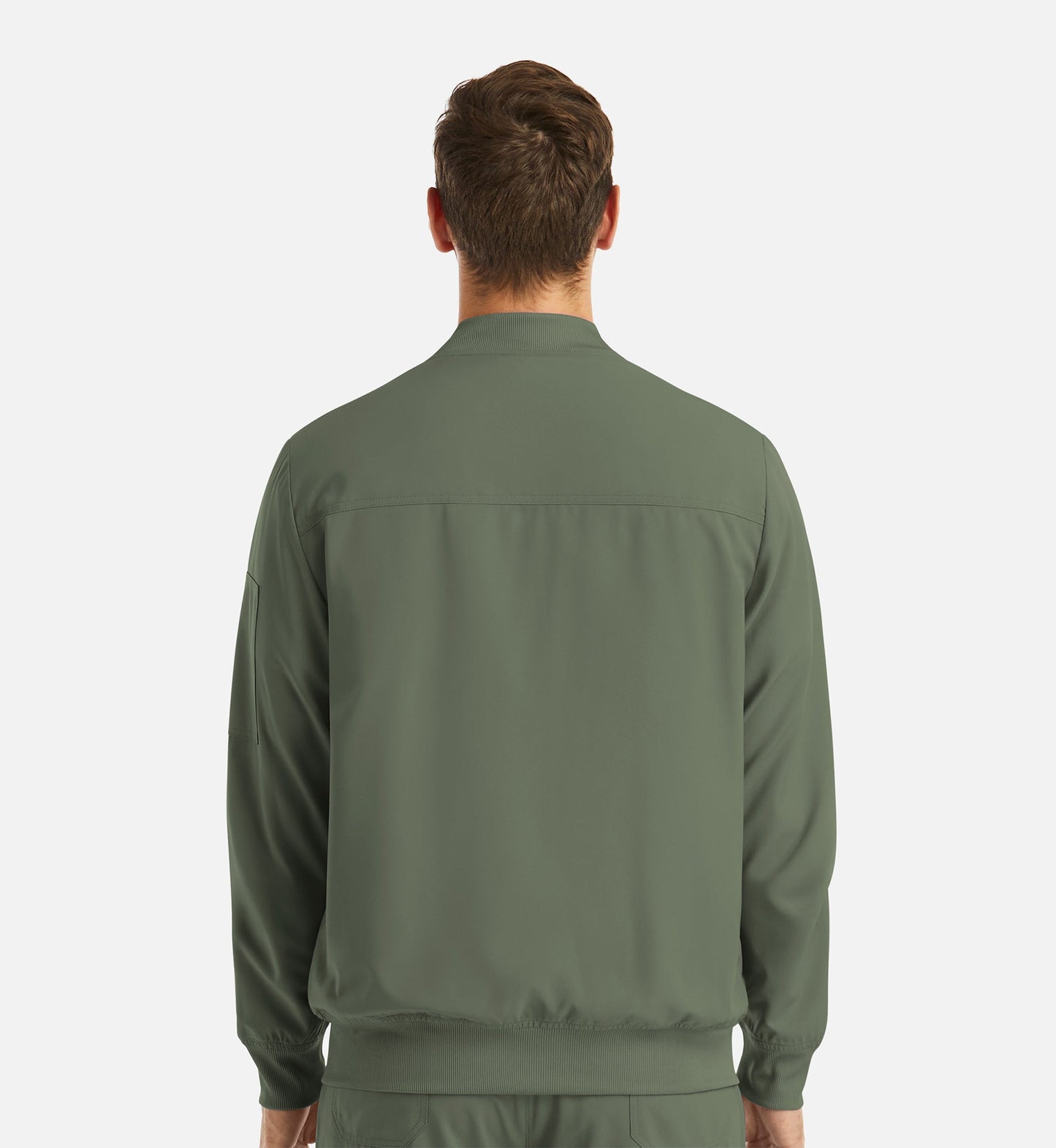 Cleveland Clinic Momentum 5861 Men's Full Zip Bomber Jacket Olive