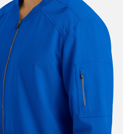 Momentum 5861 Mens Full Zip Bomber Jacket Royal Blue