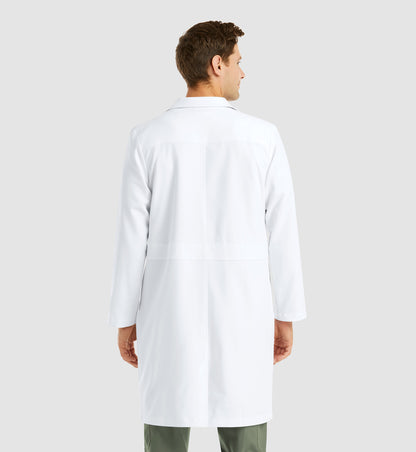 Momentum Lab Coats 5871 Men’s Full Length Lab Coat White