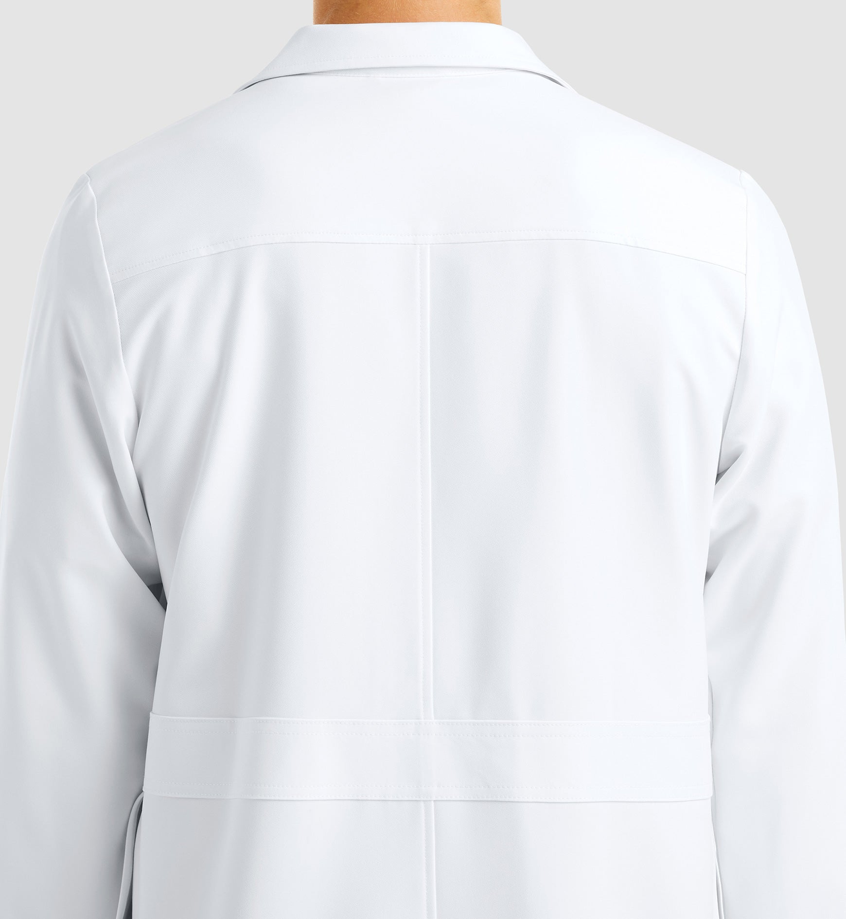 Momentum Lab Coats 5871 Men’s Full Length Lab Coat White