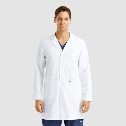 Momentum 5872 Men's Mid Length Lab Coat