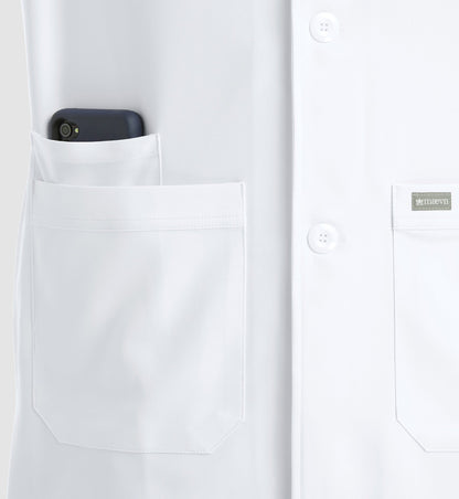 Cleveland Clinic Momentum Lab Coats 5872 Men's Mid Length Lab Coat White