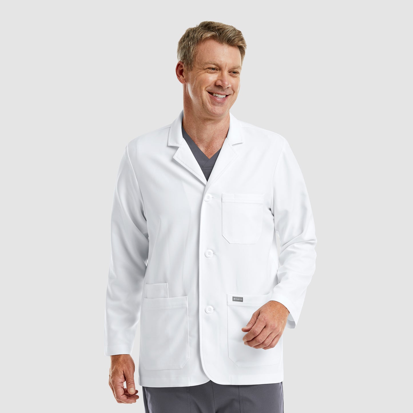 Momentum Lab Coats 5873 Men’s Consultation Lab Coat White