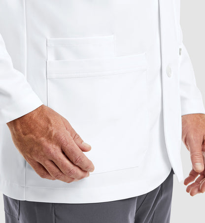 Cleveland Clinic Momentum Lab Coats 5873 Men's Consultation Lab Coat White