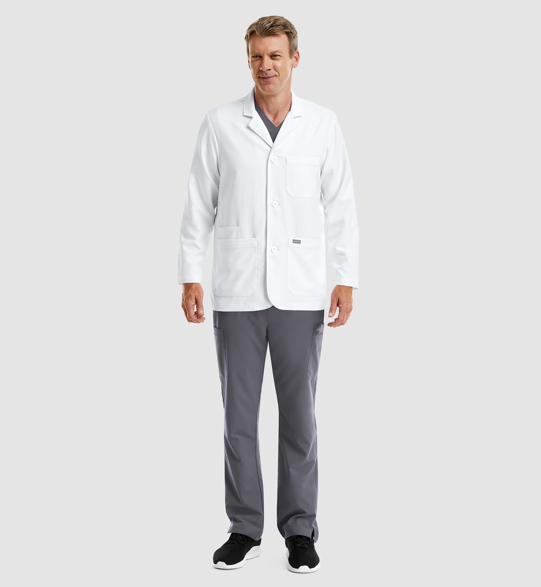 Momentum Lab Coats 5873 Men’s Consultation Lab Coat White