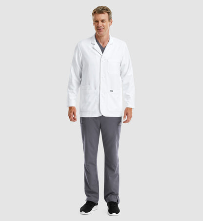 Momentum Lab Coats 5873 Men’s Consultation Lab Coat White