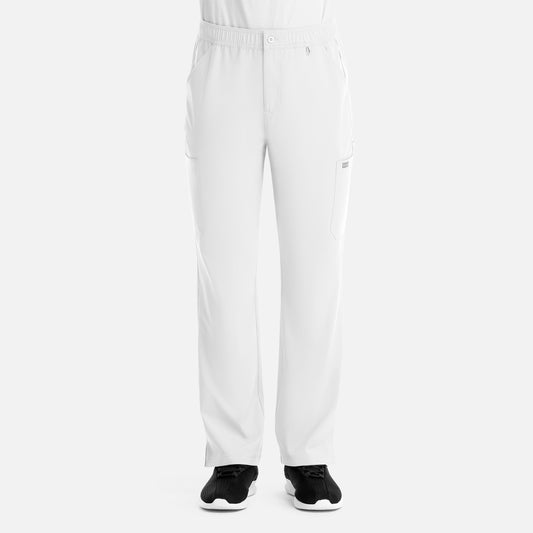 Momentum 5891 Men’s Fly Front Cargo Pant Short White