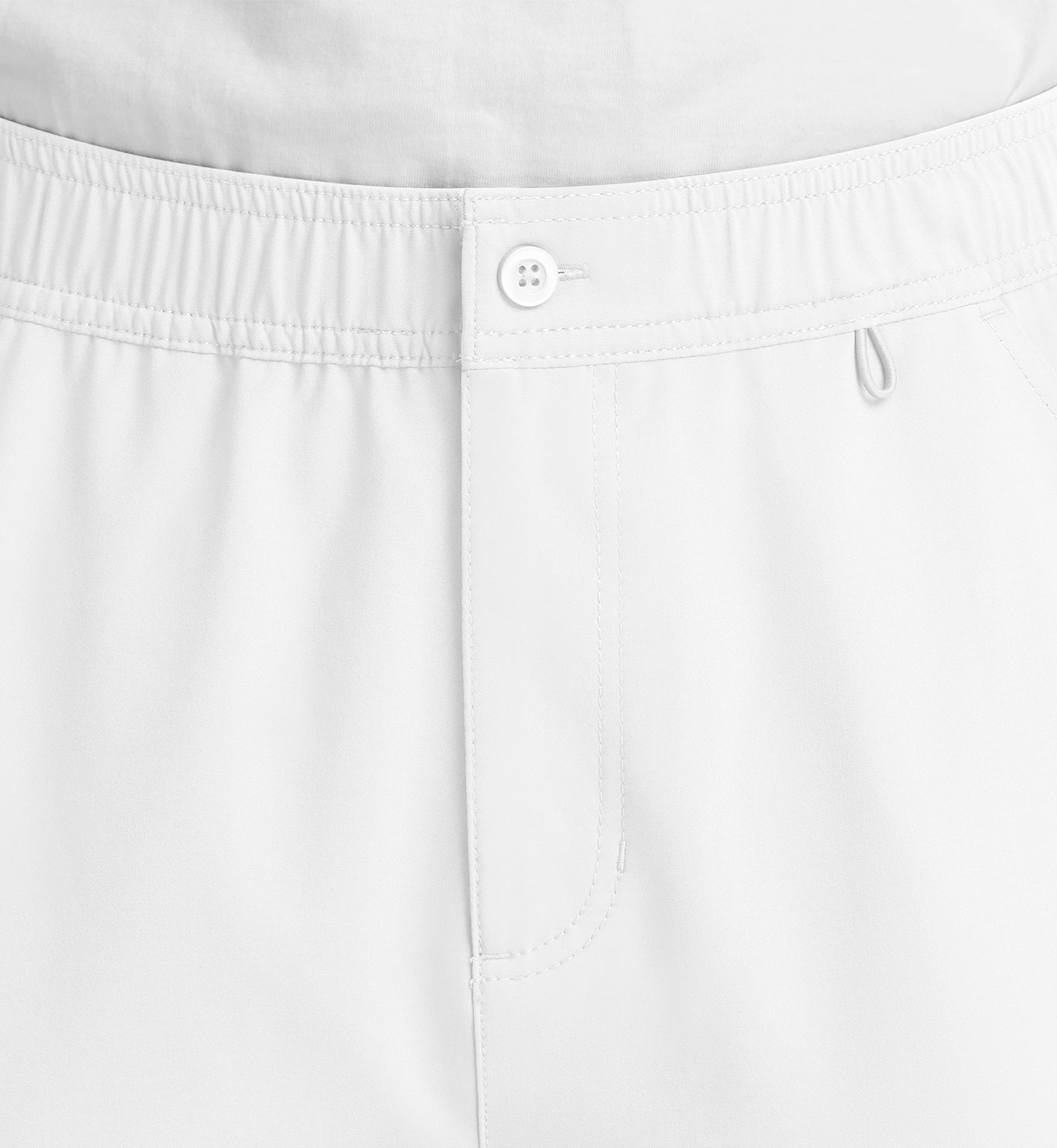 Momentum 5891 Men’s Fly Front Cargo Pant Short White