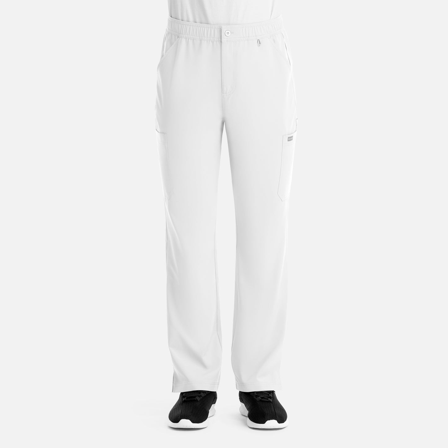 Momentum 5891 Men’s Fly Front Cargo Pant White