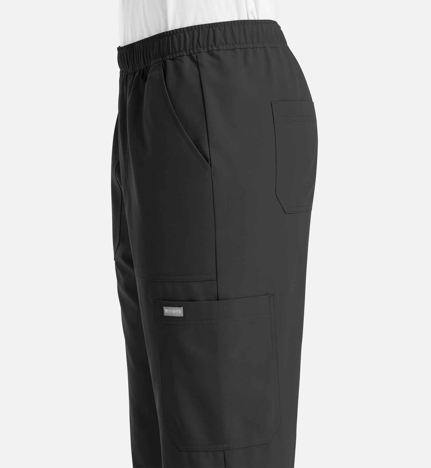 Momentum 5892 Men’s Full Elastic Jogger  Short Black