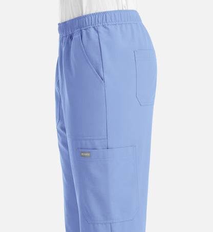 Momentum 5892 Men’s Full Elastic Jogger  Short Ceil Blue