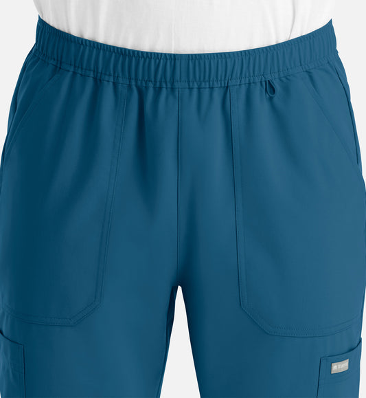 Momentum 5892 Men’s Full Elastic Jogger  Short Caribbean Blue