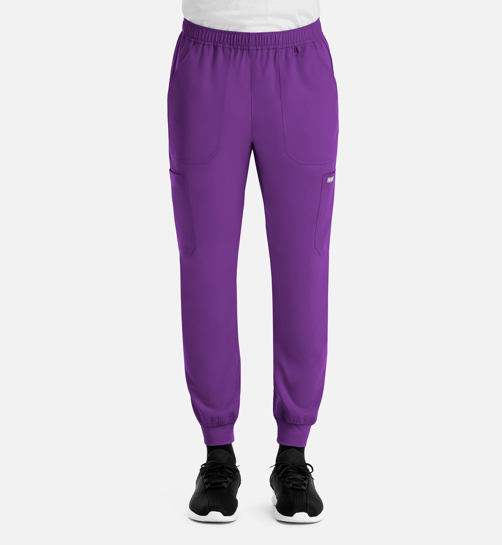 Momentum 5892 Men's Full Elastic Jogger Eggplant