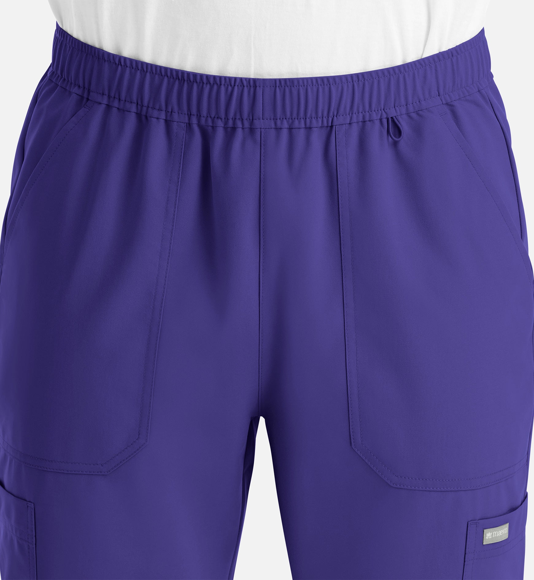 Momentum 5892 Men’s Full Elastic Jogger  Short Grape