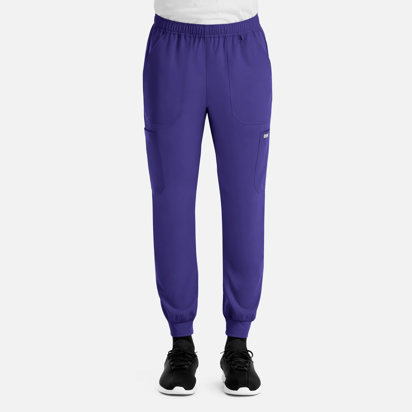 Momentum 5892 Men’s Full Elastic Jogger  Short Grape