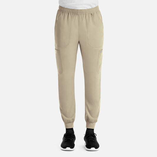 Momentum 5892 Men’s Full Elastic Jogger Khaki