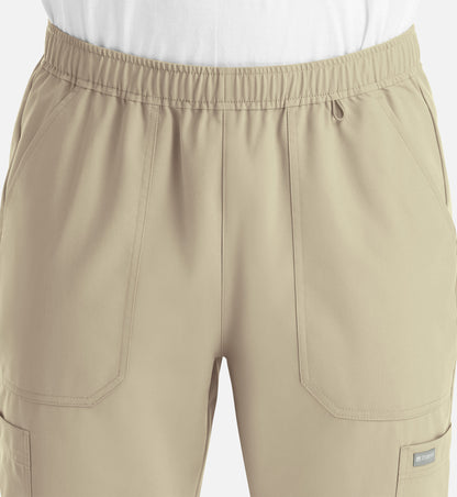 Momentum 5892 Men’s Full Elastic Jogger  Short Khaki